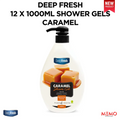 DEEP FRESH 12 X 1000ML CARAMEL SHOWER GELS - Memo Cash and Carry 