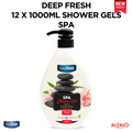 DEEP FRESH 12 X 1000ML SPA SHOWER GELS - Memo Cash and Carry 