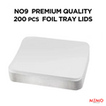 No9 9x9 Premium Quality Foil Tray Lids 200pcs – durable aluminum foil tray lids only product image
