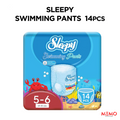 Sleepy Swimming Eco Training Pants Size 5-6 (11–25kg) 14pcs – eco-friendly swim training pants product image
