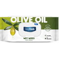 Deep Fresh Wet Wipes Olive Oil, 24 packs of 120 wipes – soft and nourishing wet wipes enriched with natural olive oil for gentle and moisturizing skin cleansing