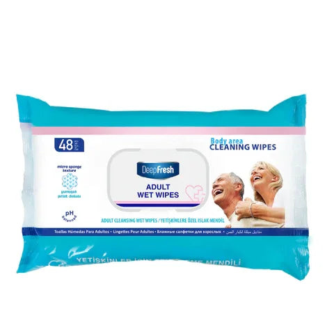 Deep Fresh Wet Wipes Adult 48pcs 1x24 - Memo Cash and Carry 