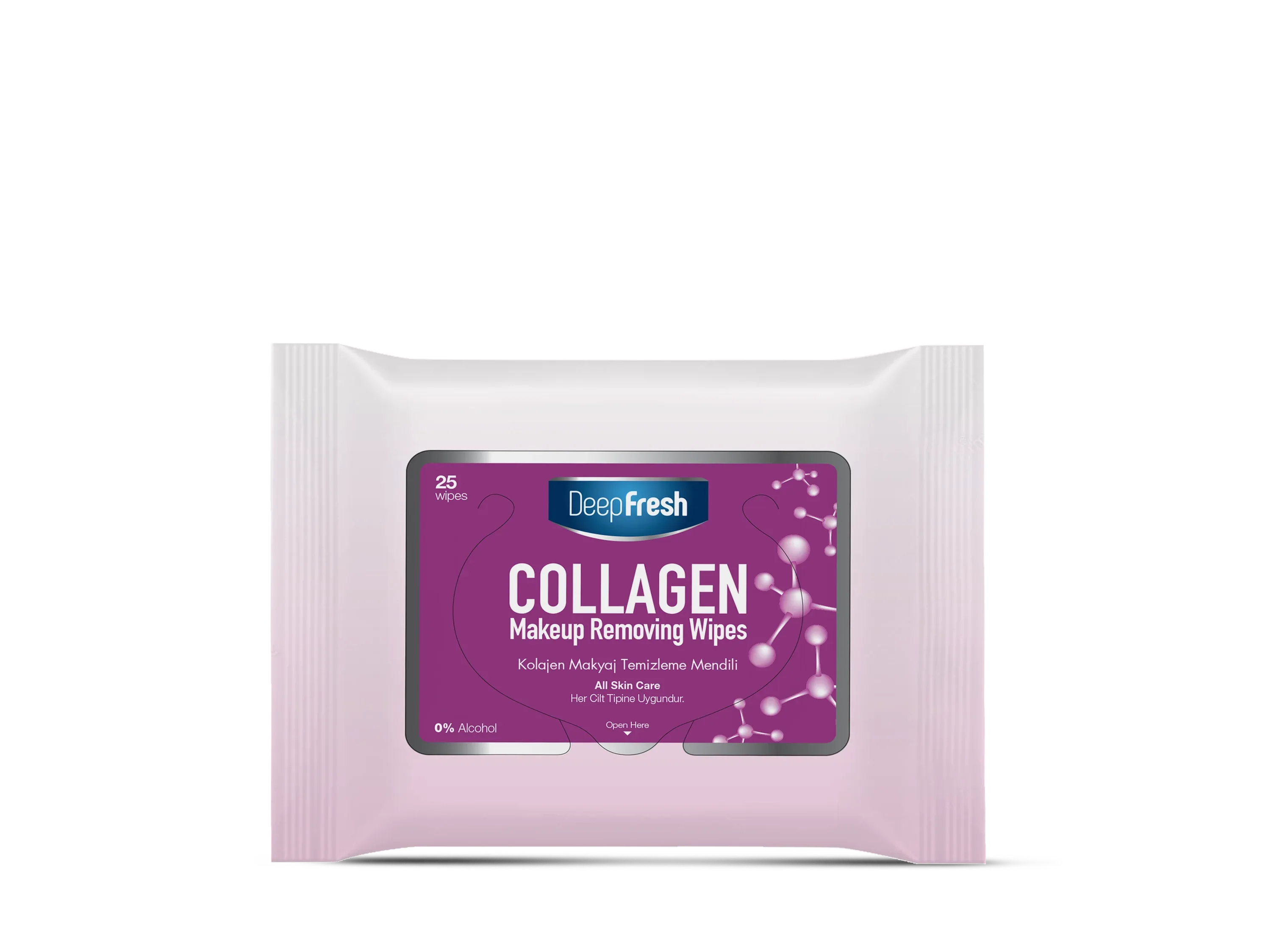 Deep Fresh Make-up Removing Wipes Collagen (25pcs x 12 Packs) - Memo Cash and Carry 