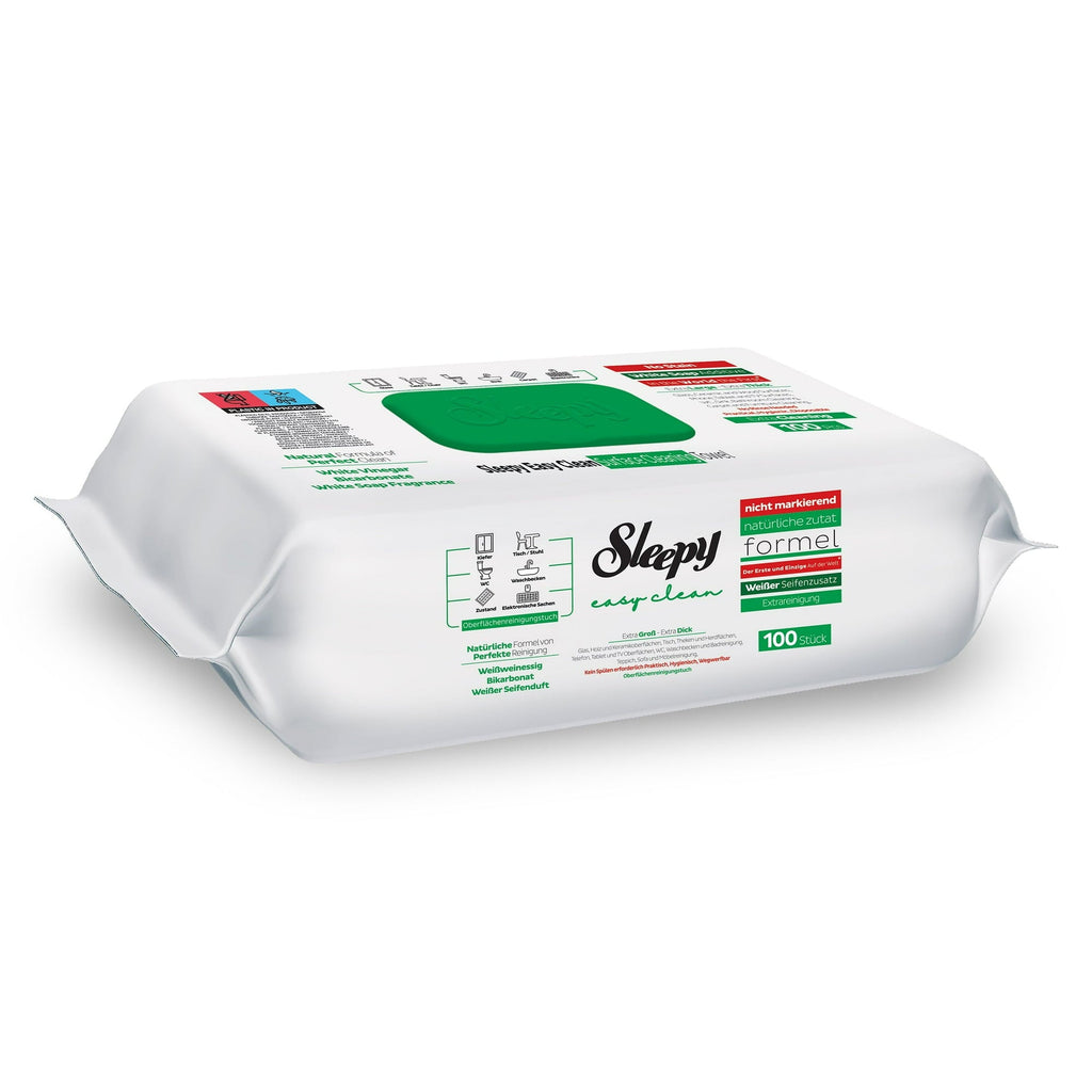 Sleepy Easy Clean White Soap Scented Multi Surface Cleaning Wipes 6 Packs x 100 Wipes – white soap–scented multi-purpose cleaning wipes product image
