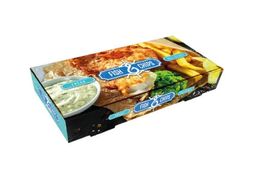 (Large) Fish and Chip Box 12 Inch -My(90) - Memo Cash and Carry 
