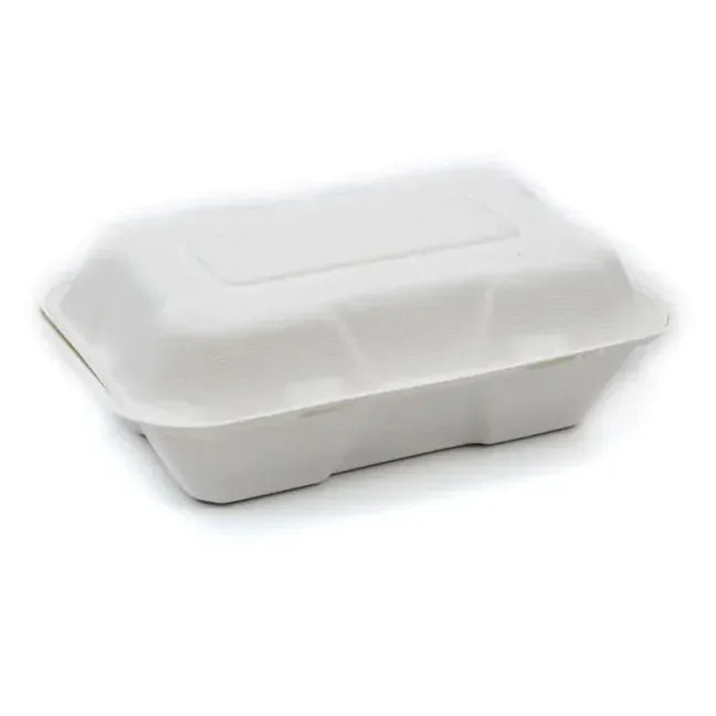 Bagasse Compostable 1000ml Lunch Box 1x500pcs - Memo Cash and Carry 