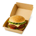 Brown Card Cb10 Burger and Chip Box -My (200 Pcs) - Memo Cash and Carry 