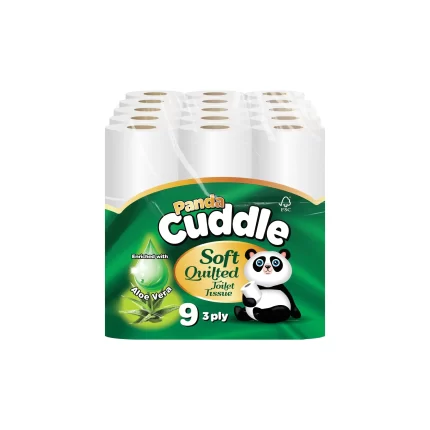 Panda Cuddle Aloe Vera 3ply 9x5